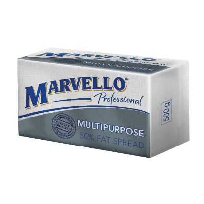 Show details for Margarine Marvello Multipurpose 50 % 30 x 500g Picture of Margarine Marvello Multipurpose 50 % 30 x 500g