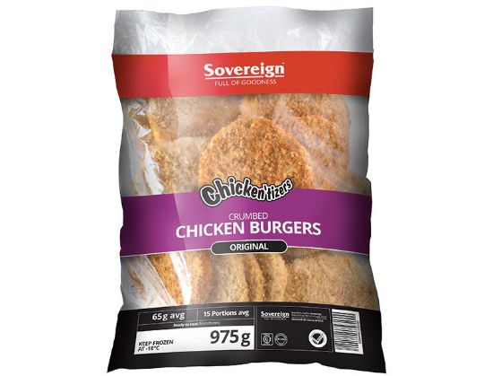 Picture of Chicken Burger Patties Crumbed Sov 975g