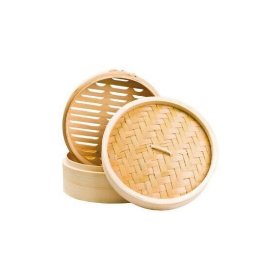 Picture of Bamboo Steamers 15cm 3 piece