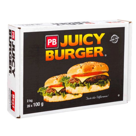 Picture of Burger Patties Juicy PB  (20 x 100gr )