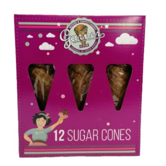 Picture of Ice Cream Sugar Cones Garner Wafer 12's