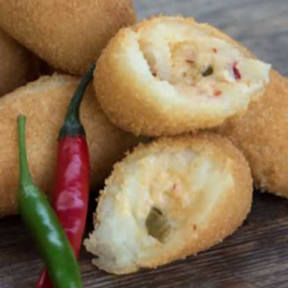 Show details for Kims Rissoles Mini Cheese/Jalapeno 20's Picture of Kims Rissoles Mini Cheese/Jalapeno 20's