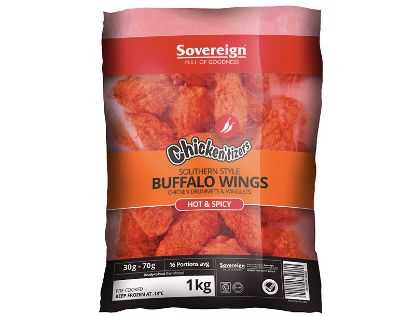 Show details for Chicken Buffalo Wings Spicy Sov 6 x 1kg Picture of Chicken Buffalo Wings Spicy Sov 6 x 1kg