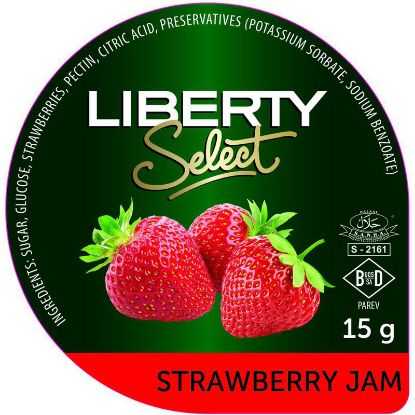 Show details for Jam Strawberry Portion Liberty 50's Picture of Jam Strawberry Portion Liberty 50's
