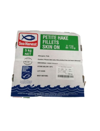 Picture of Fish Hake Fillets (55/110) Petite 5Kg