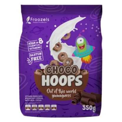 Show details for Cereal Chocolate Hoops Gluten Free 350g Picture of Cereal Chocolate Hoops Gluten Free 350g