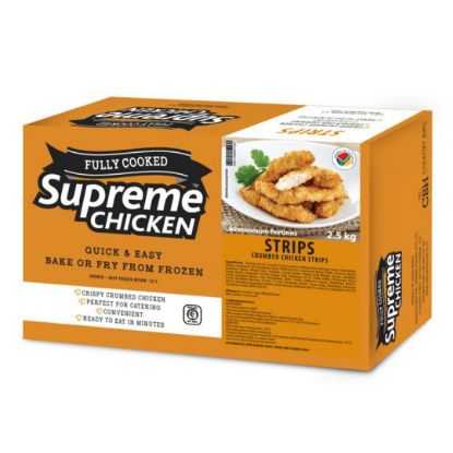 Show details for Chicken Strips Crumbed Supreme 2.5kg Picture of Chicken Strips Crumbed Supreme 2.5kg
