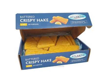 Show details for Fish Hake Battered Crispy Bake (blue) 2kg Picture of Fish Hake Battered Crispy Bake (blue) 2kg