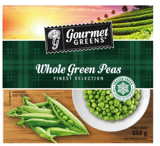 Picture of Frozen Gourmet Greens Peas Whole 250g