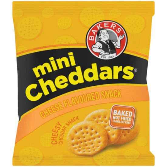 Picture of Biscuits Bakers Mini Cheddars Cheese 33g each