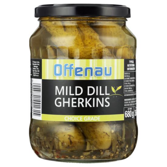 Picture of Gherkins Mild Dill Offenau 12 x 680g