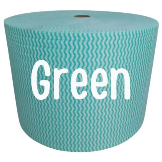 Picture of Cloth Roll Green Duralite Spunlace 24cm x 50cm (800 Sheets)