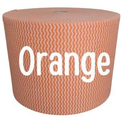 Show details for Cloth Roll Orange Duralite Spunlace 24cm x 50cm (800 Sheets) Picture of Cloth Roll Orange Duralite Spunlace 24cm x 50cm (800 Sheets)
