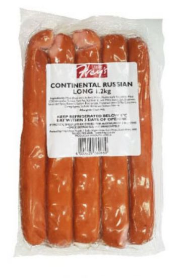 Picture of Sausage Russian Catering Long Freys 6 x1.2kg