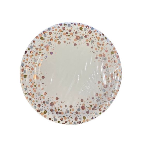 Picture of Plates Sparkling Fizz Rose Gold 8`s