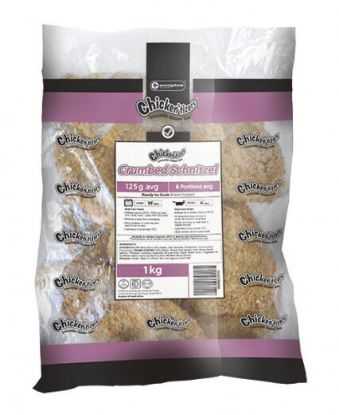 Show details for Chicken Schnitzel Crumbed 6 kg Sovereign (+/-48's) Picture of Chicken Schnitzel Crumbed 6 kg Sovereign (+/-48's)