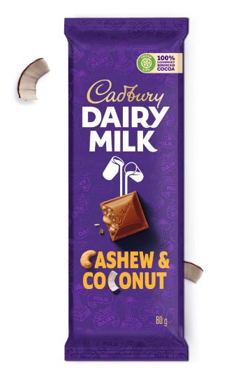 Picture of Chocolate Slab Coconut & Cashew 80g