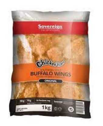 Show details for Chicken Buffalo Wings Crumbed Tizer 6 x 1Kg Sovreign Picture of Chicken Buffalo Wings Crumbed Tizer 6 x 1Kg Sovreign