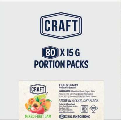 Show details for Jam Portions Mixed Fruit Craft 80 x 15g Picture of Jam Portions Mixed Fruit Craft 80 x 15g