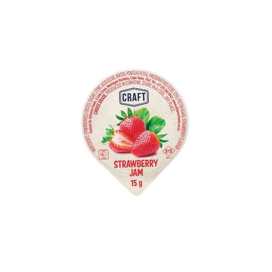 Picture of Jam Portions Strawberry Craft 80 x 15g