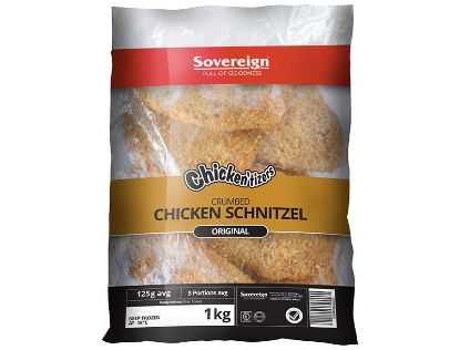 Show details for Chicken Schnitzel Crumbed 1kg (8's) Picture of Chicken Schnitzel Crumbed 1kg (8's)