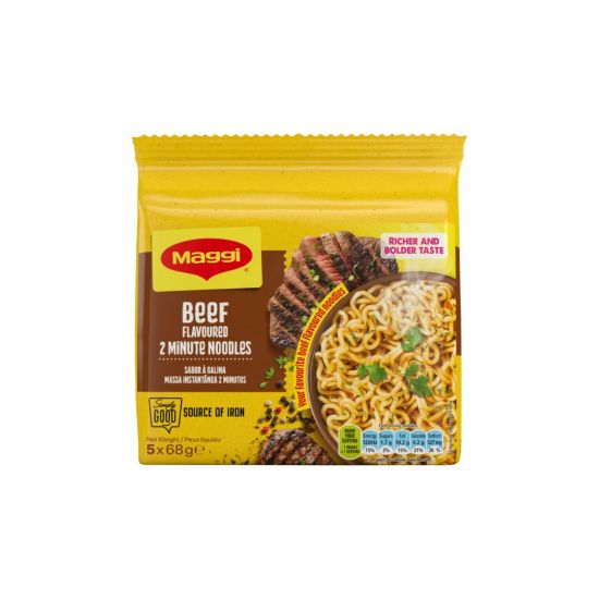 Picture of Pasta Maggi 2 min Beef 5 x 68g