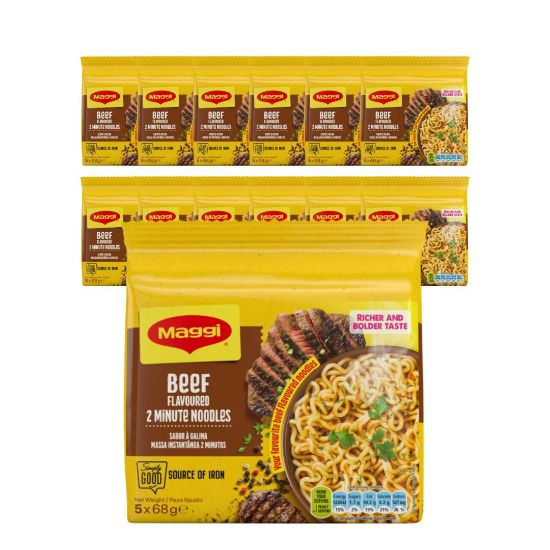 Picture of Pasta Maggi 2 min Beef 12 x 5 x 68g