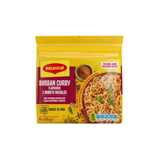 Picture of Pasta Maggi 2 min Durban Curry 5 x 68g