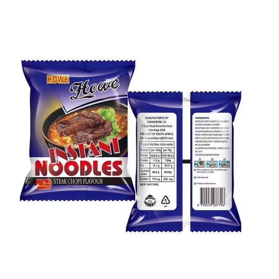 Picture of Pasta Noodles 2 Minute Steak & Chop 5 x 75g