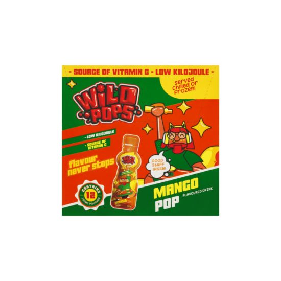 Picture of C/Drink Wild Pops Mango 12 x 100ml