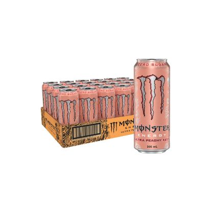 Show details for Monster Ultra Peachy Energy Drink 24 x 500ml Picture of Monster Ultra Peachy Energy Drink 24 x 500ml