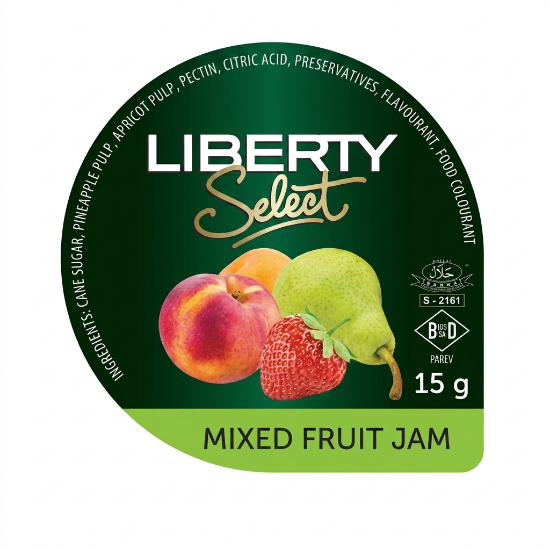 Picture of Jam Mixed Fruit Portion LIberty 200X15G