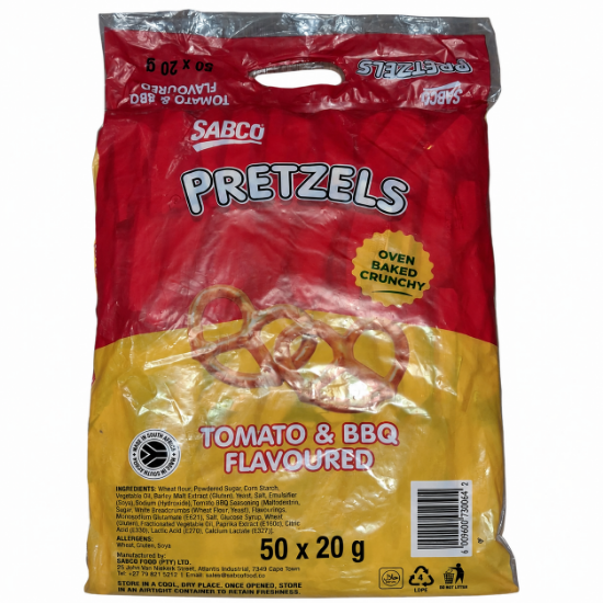 Picture of Pretzels Tomato & BBQ Flav 50 x 20g