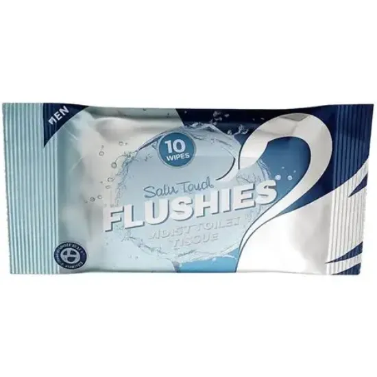 Picture of Wet Wipes Satin Touch Flushies 10's