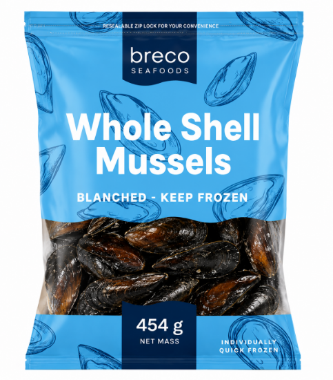 Picture of Mussel Whole Shell Cooked 50/70 454g