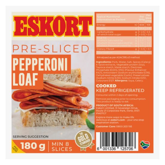 Picture of Pepperoni Loaf Sliced Eskort 180g