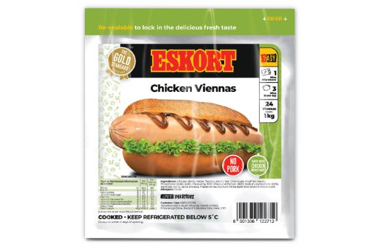 Picture of Viennas Chicken Eskort 10 x 125g
